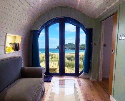 Machair, Cliff Beach Cabins, Isle of Lewis